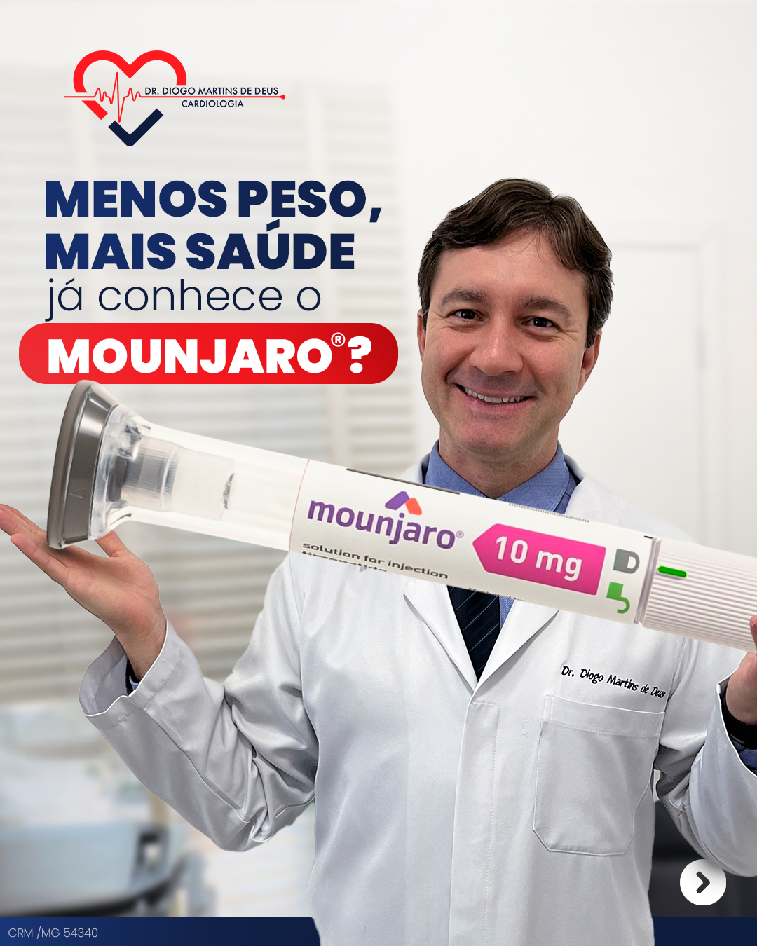 Dr. Diogo em conteúdo educativo sobre controle de peso